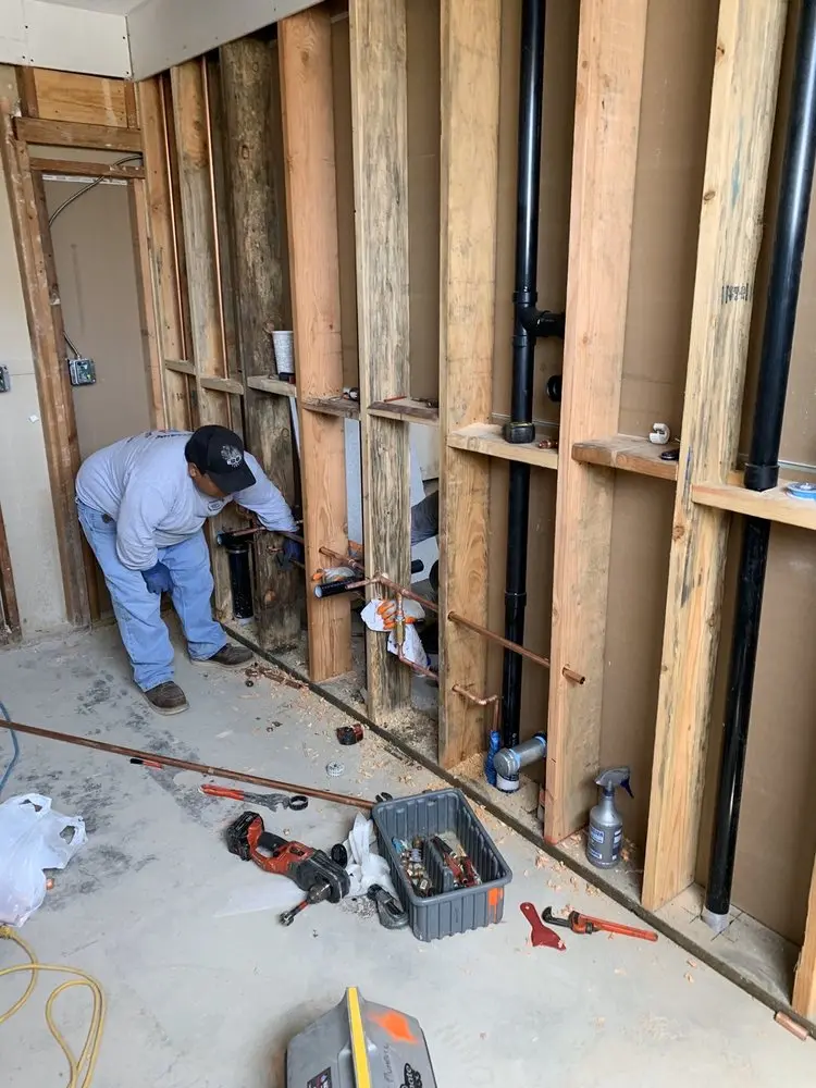 Commercial rough-in plumbing for Gas Line Repair in Atlantique